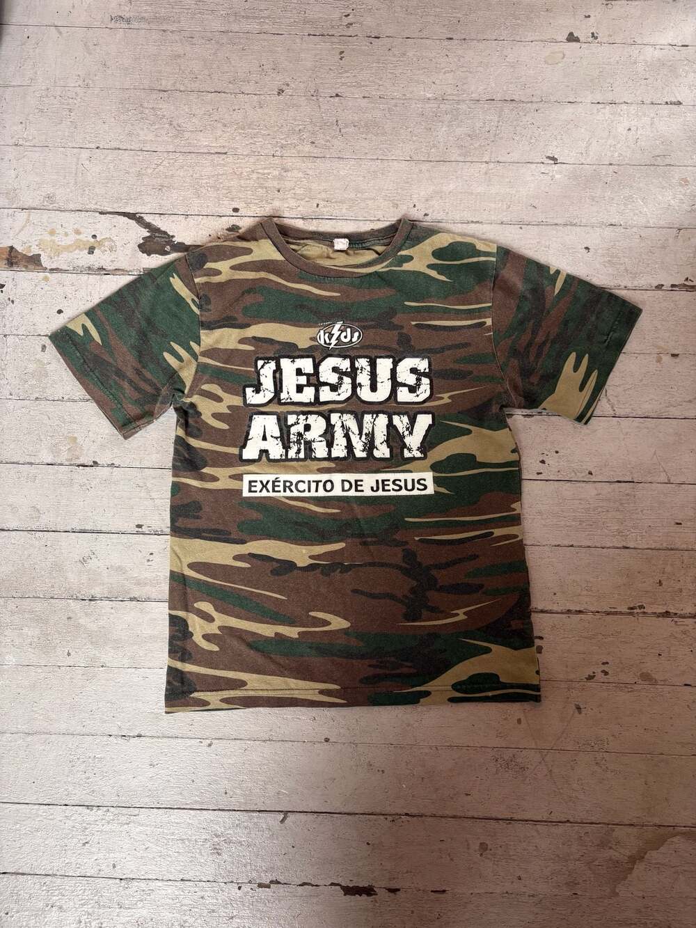 Code Five Jesus Army Camouflage Graphic T-Shirt